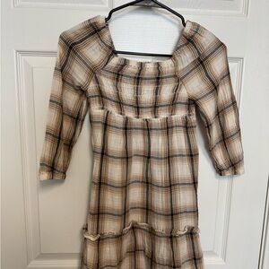 NWT Old Navy Plaid Long Sleeve Dress Size 8